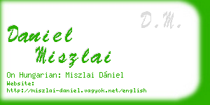 daniel miszlai business card